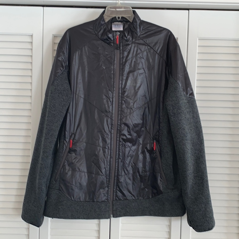 Jack Wolfskin Men’s Black Hybrid Jacket Insulation and Stretch Sleeves Size XXL